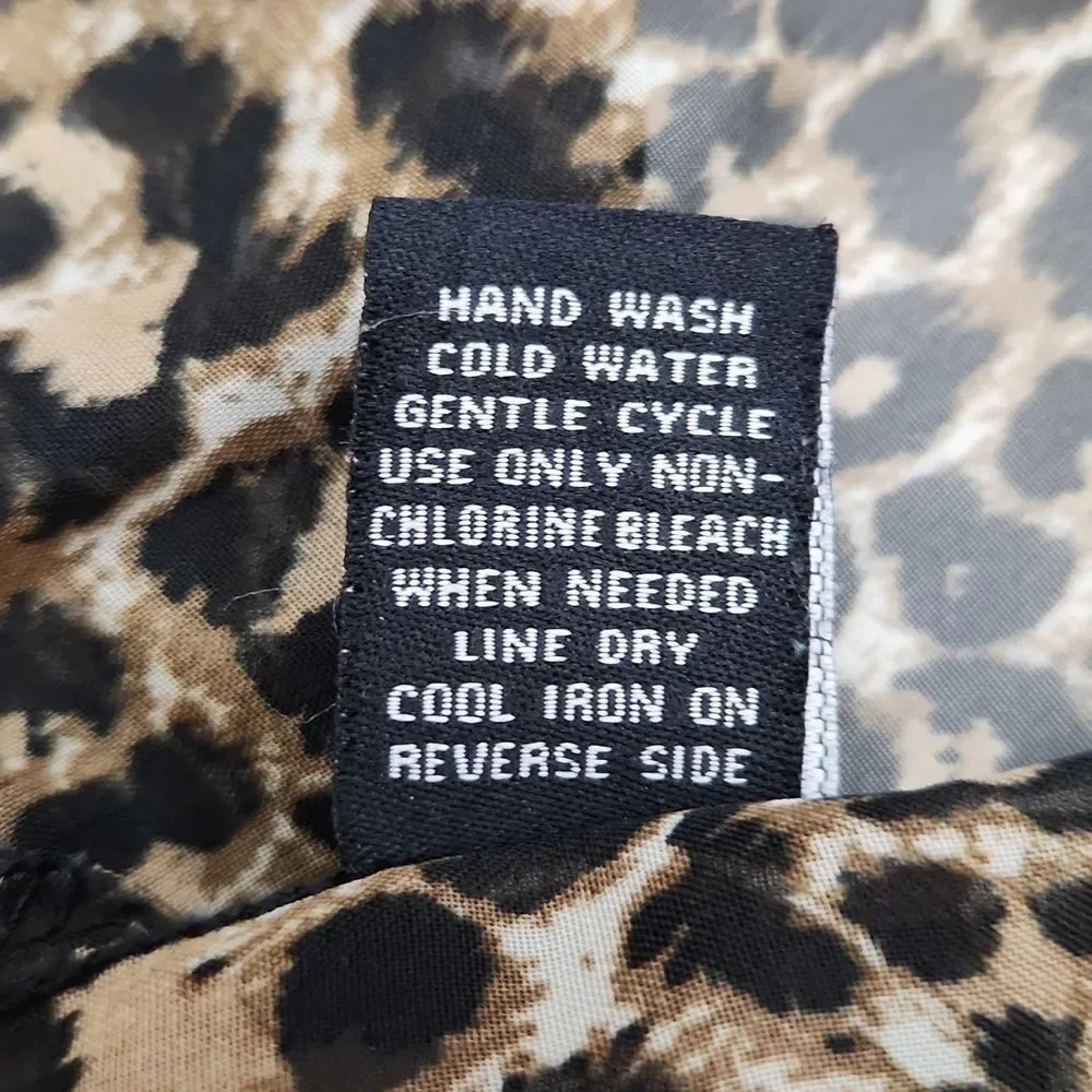 Wishful Park animal print sheer blouse size M - Picture 8 of 10